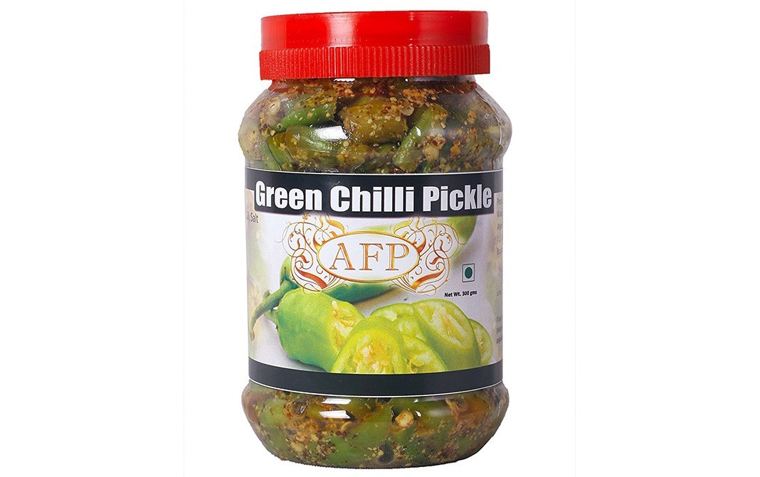 AFP Green Chilli Pickle    Plastic Jar  200 grams